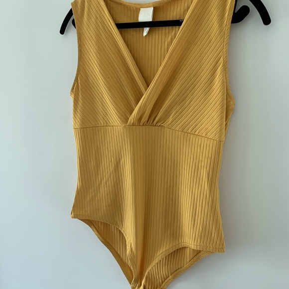 Burnt orange, ribbed bodysuit. - Picture 3 of 3